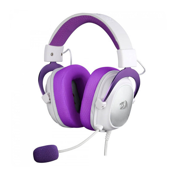 FONE DE OUVIDO HEADSET REDRAGON GAMER HERO H530-WP BRANCO COM ROX