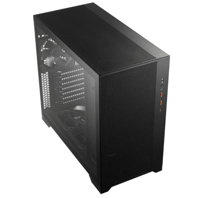 Gabinete Gamer FSP CMT580B Mid Tower Preto com Vidro Temperado
