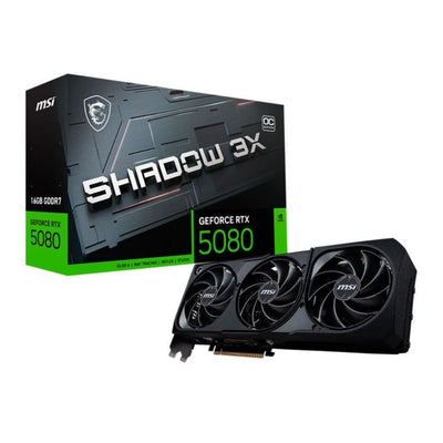 Placa de Vídeo MSI GeForce RTX 5080 Shadow 3X OC 16GB GDDR7