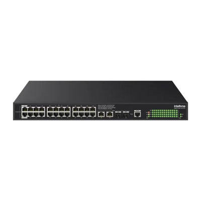 Switch Gerenciável Intelbras Smart S2128G-HPA 28 Portas Gigabit