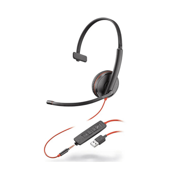 Fone de Ouvido com Microfone Headset Plantronics Blackwire C3215