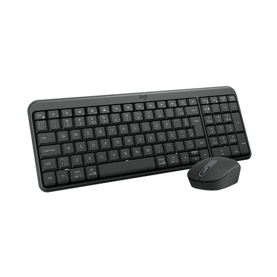 Kit teclado e mouse sem fio Logitech MK250 preto - 920-013516
