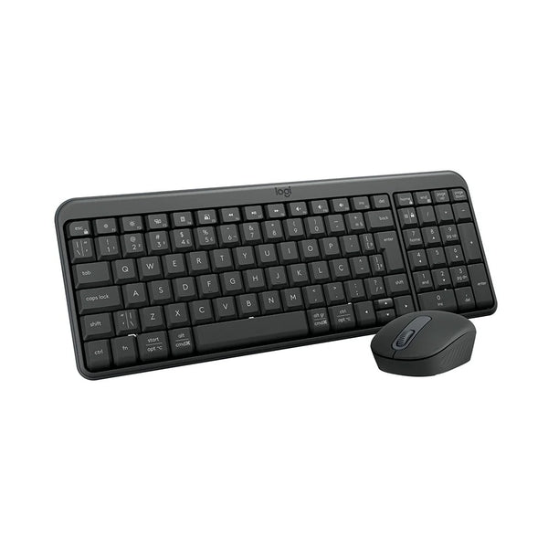 Kit teclado e mouse sem fio Logitech MK250 preto - 920-013516