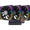Kit Cooler 3 Unidades Fortrek Frosty ARGB + HUB + Controle - 849