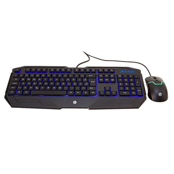 Kit Teclado E Mouse Gamer Hp Gk1100 Preto