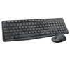 Kit teclado e mouse sem fio MK235 cinza e preto Logitech