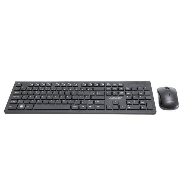 Kit Teclado e Mouse sem Fio Slim TC212 Multilaser