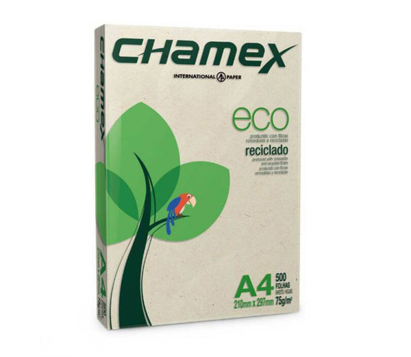 PAPEL A4 CHAMEX 75 GRS ECOLÓGICO 500 FLS