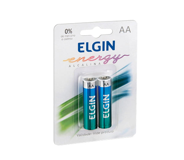 Pilhas Alcalinas Elgin AA 1,5V c/2  82152