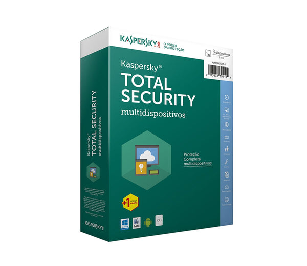 SOFTWARE KASPERSKY TOTAL SECURITY MULTIDISPOSITIVOS 3 USUÁRIOS