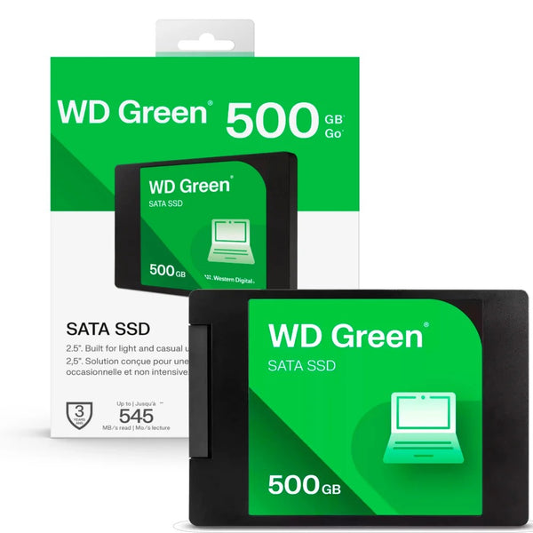 SSD 500gb Sata3 Wester Digital Green -WDS500G5G0A