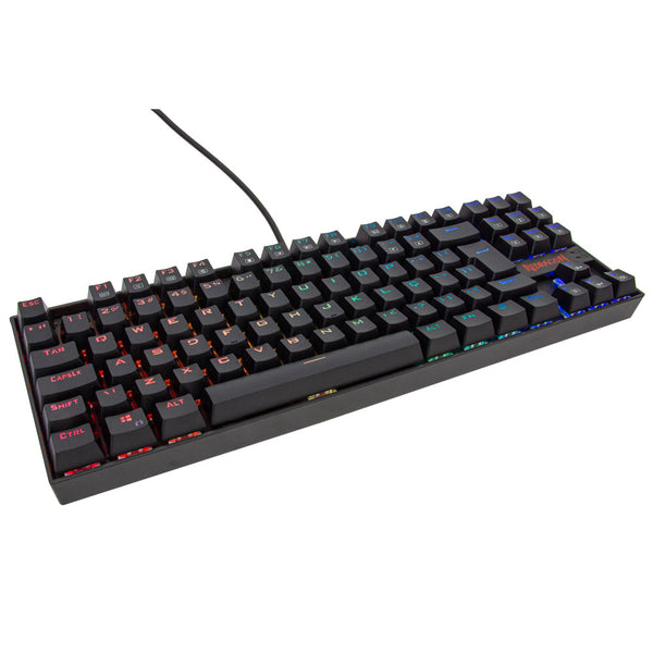 Teclado gamer mecânico Redragon Kumara RGB switch vermelho