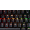 Teclado gamer mecânico Redragon Kumara RGB switch vermelho