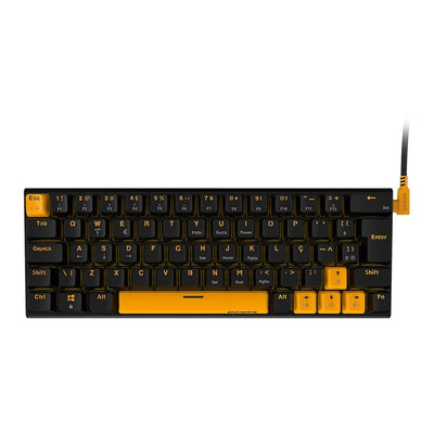 Teclado Mecânico 60% PCYES Kuromori Voyager Edition Switch Red