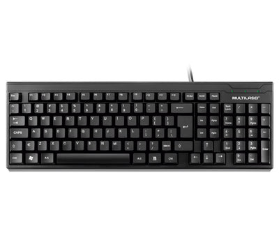 Teclado Multilaser Básico Slim TC193 USB Preto