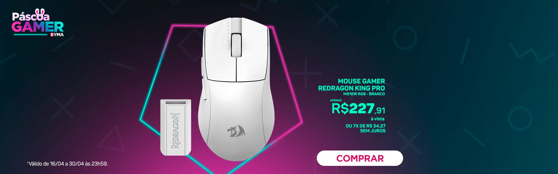 MOUSE GAMER PASCOA 2025