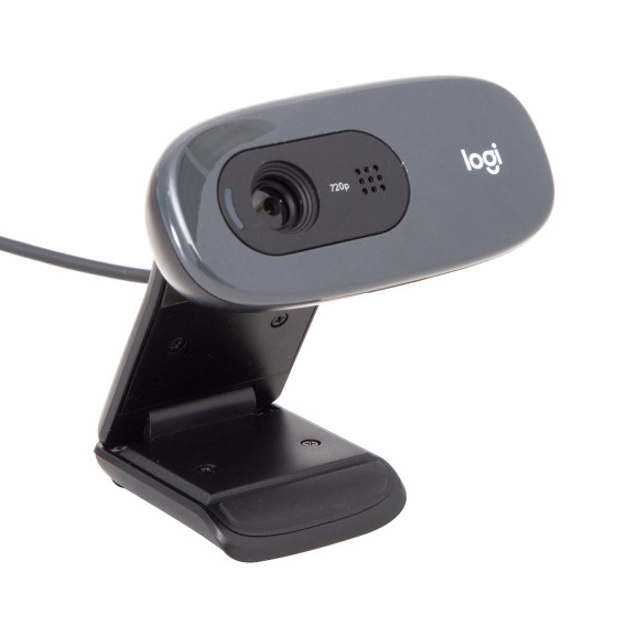 Diagonal Webcam Logitech C270 USB HD 720P Preto