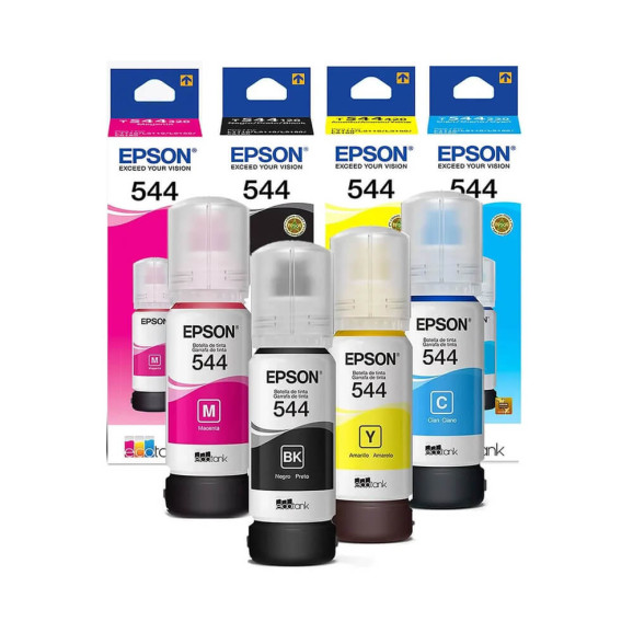 Kit Refil de Tinta Epson 4 Cores T544 