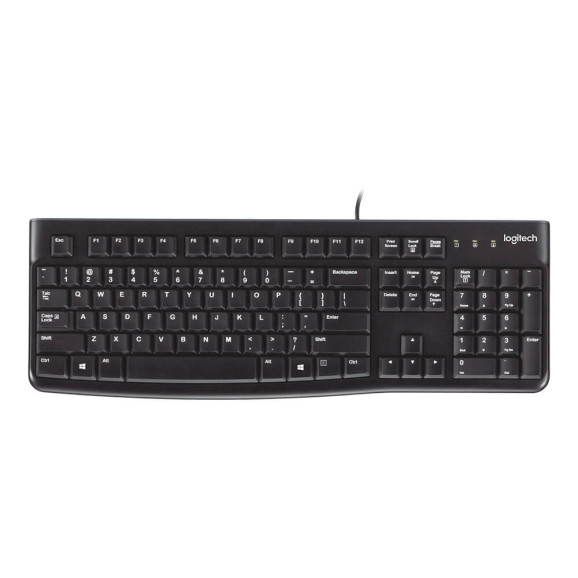 Teclado Logitech K120 USB Preto