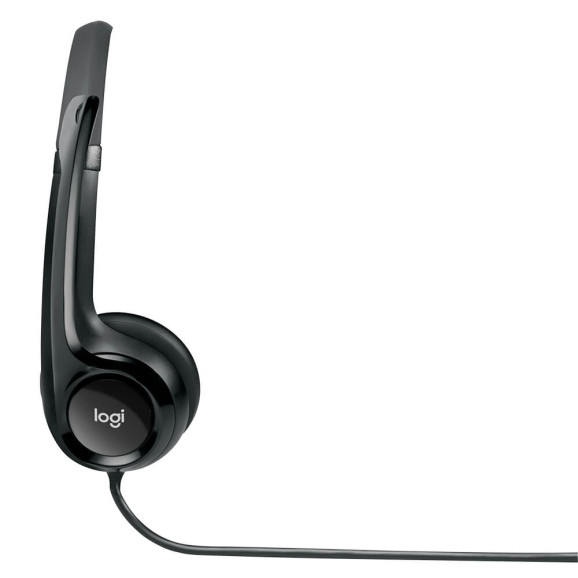 Headset Logitech H390 Preto USB com Microfone 981-000014