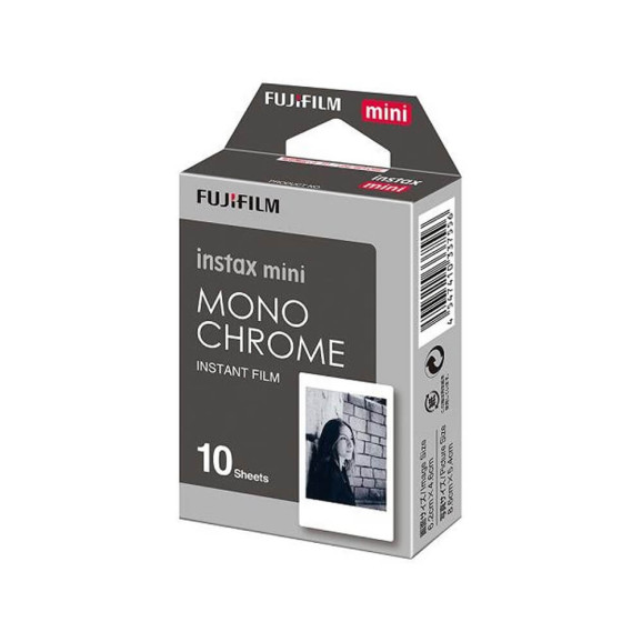 Filme Instantâneo Instax Mini Monochrome Fujifilm 10 fotos