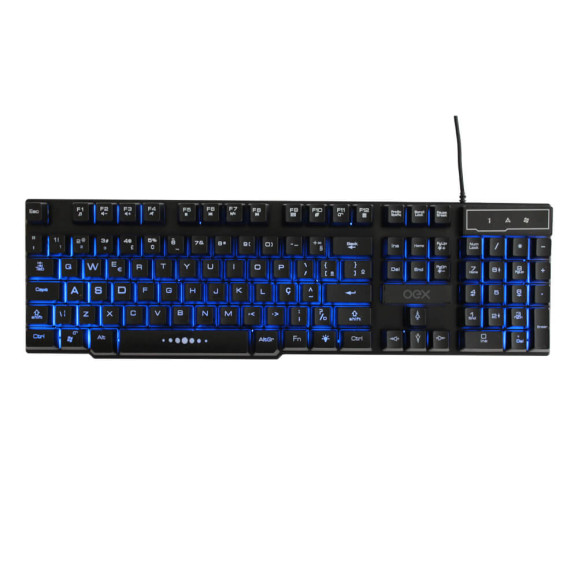 Visão superior TECLADO GAMER OEX FORCE-X TC201 PRETO - 51.1700