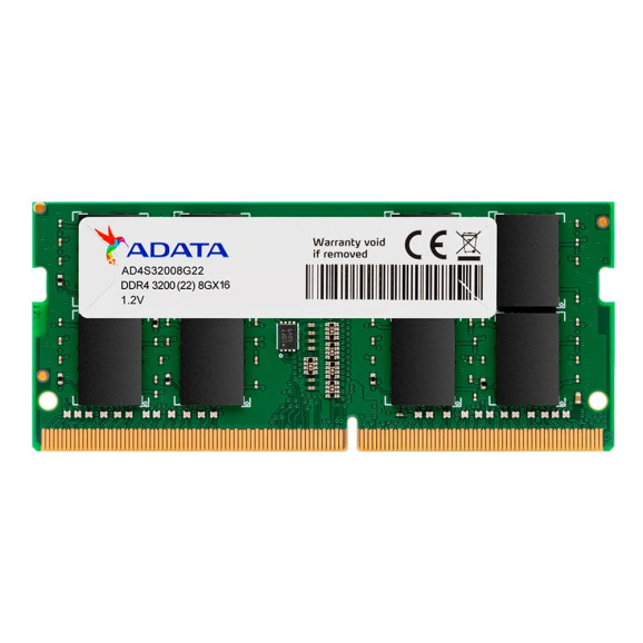 MEMORIA 8GB DDR4 3200 NOTEBOOK ADATA - AD4S32008G22-SGN