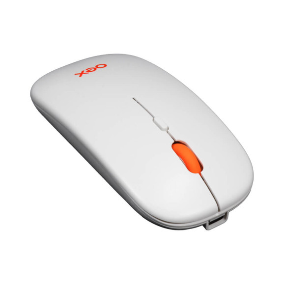 MOUSE S/ FIO OEX DUAL MODE MS603 BRANCO