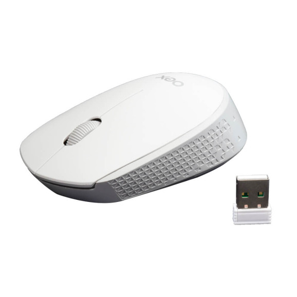 MOUSE S/ FIO OEX COZY DUO BRANCO MS602