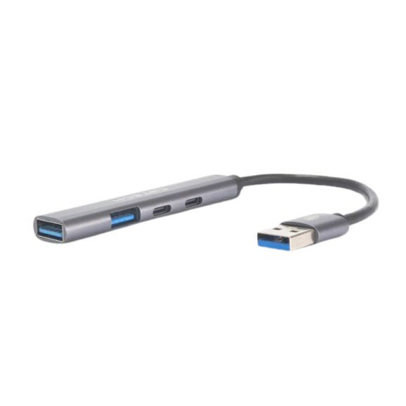 Hub C3tech USB 3.0 com 1x 3.0/1x 2.0/ 2x USB-C - HU-330SI