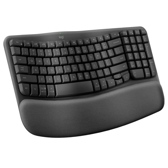 Teclado sem fio Logitech Wave Keys grafite - 920-012281
