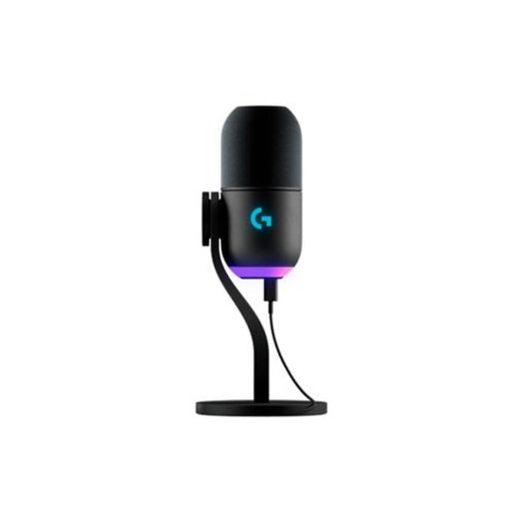 Microfone de mesa gamer Logitech Yeti GX preto