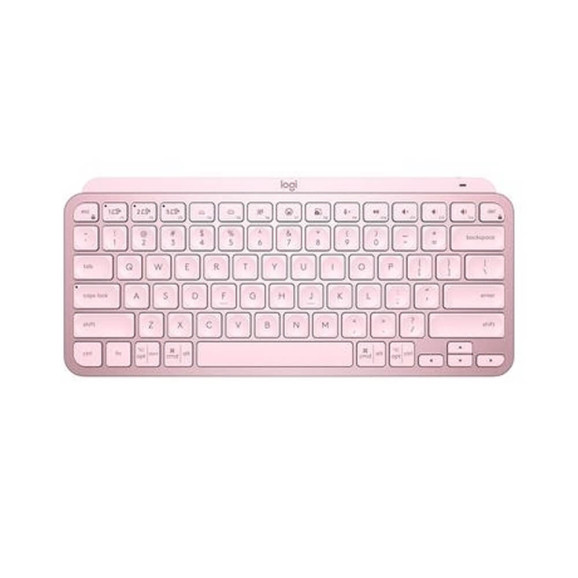 TECLADO SEM FIO LOGITECH MX KEYS MINI ROSA