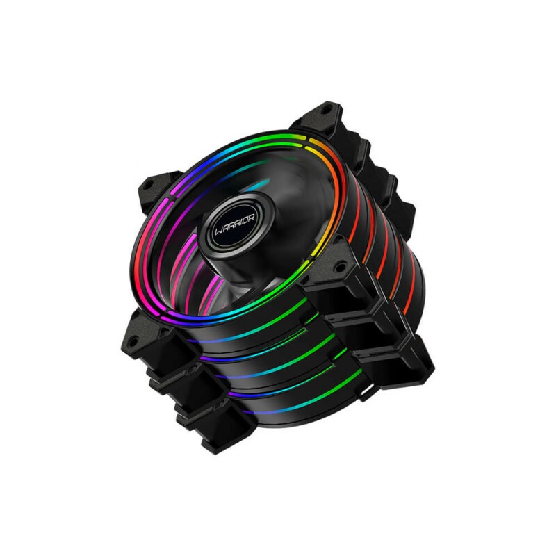 Kit 3 Unidades Cooler Fan Warrior RGB Cedric Ga184 Syma
