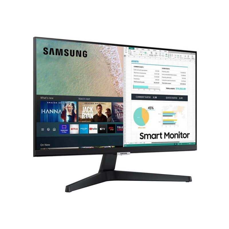 Monitor 24 polegadas Samsung IPS Smarthub LS24AM506NLMZD
