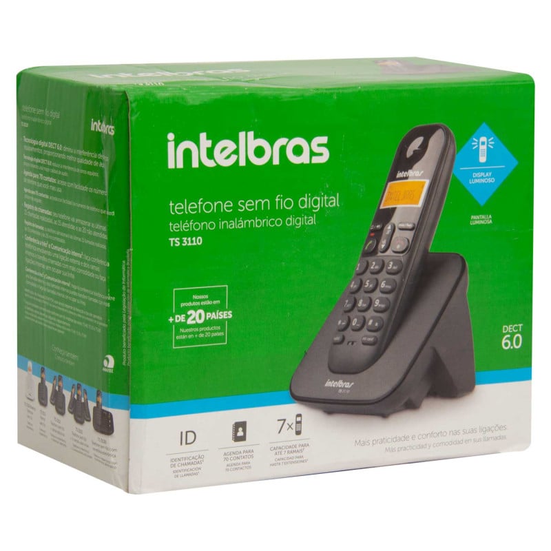Telefone Intelbras Sem Fio Ts3110 Id