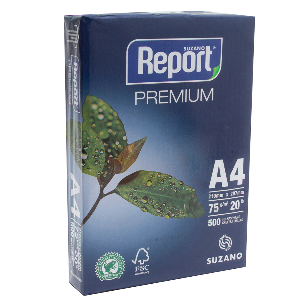 reforma Decano científico Papel A4 Report Premium 500 Folhas Laser