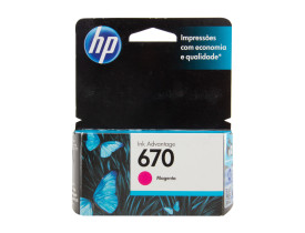 Cartucho de Tinta 670 Standard Magenta - HP 