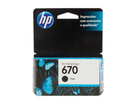 Cartucho de Tinta 670 Standard Preto - HP