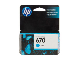 Cartucho de Tinta 670 Standard Ciano - HP