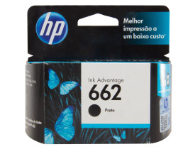 Embalagem preta com detalhes Azul Cartucho Da HP