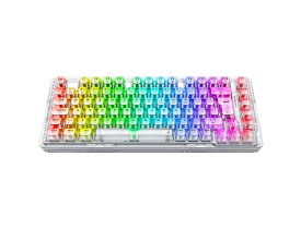 TECLADO MECANICO GAMER REDRAGON K649 ELF PRO RGB CRYSTAL CLEAR TR