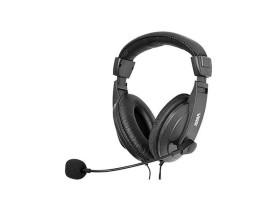 Headset Vinik Go Play FM35 preto com microfone P2