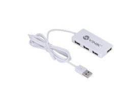 Hub 4 portas USB 2.0 HUV-20B Vinik branco