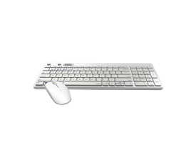 Kit de teclado e mouse sem fio Rapoo 8050T RA004 branco bluetooh