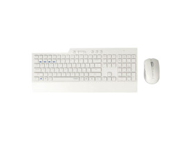 Kit de teclado e mouse sem fio Rapoo 8200T RA006 branco bluetooth