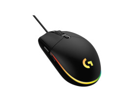 Parte da frente Mouse Gamer Logitech G203 Lightsync RGB Preto 8000DPI
