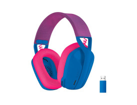 Headset Gamer Logitech G435 Sem Fio Bluetooth Azul e Rosa