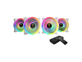 Kit 4 Cooler para Gabinete Gamdias Aeolus M2-1204R-WH Branco