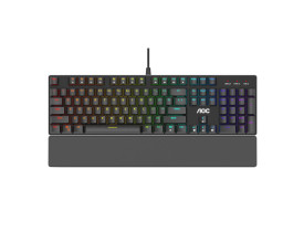 Teclado mecânico gamer AOC GK500 switch azul 